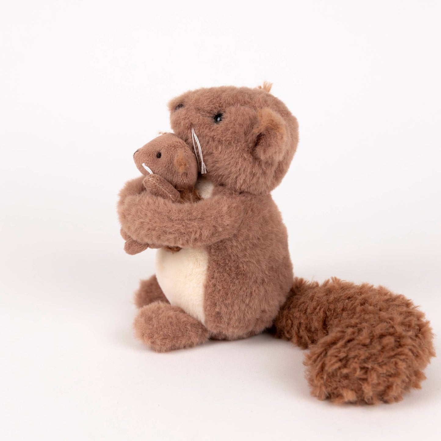 Plush Squirrel with Baby