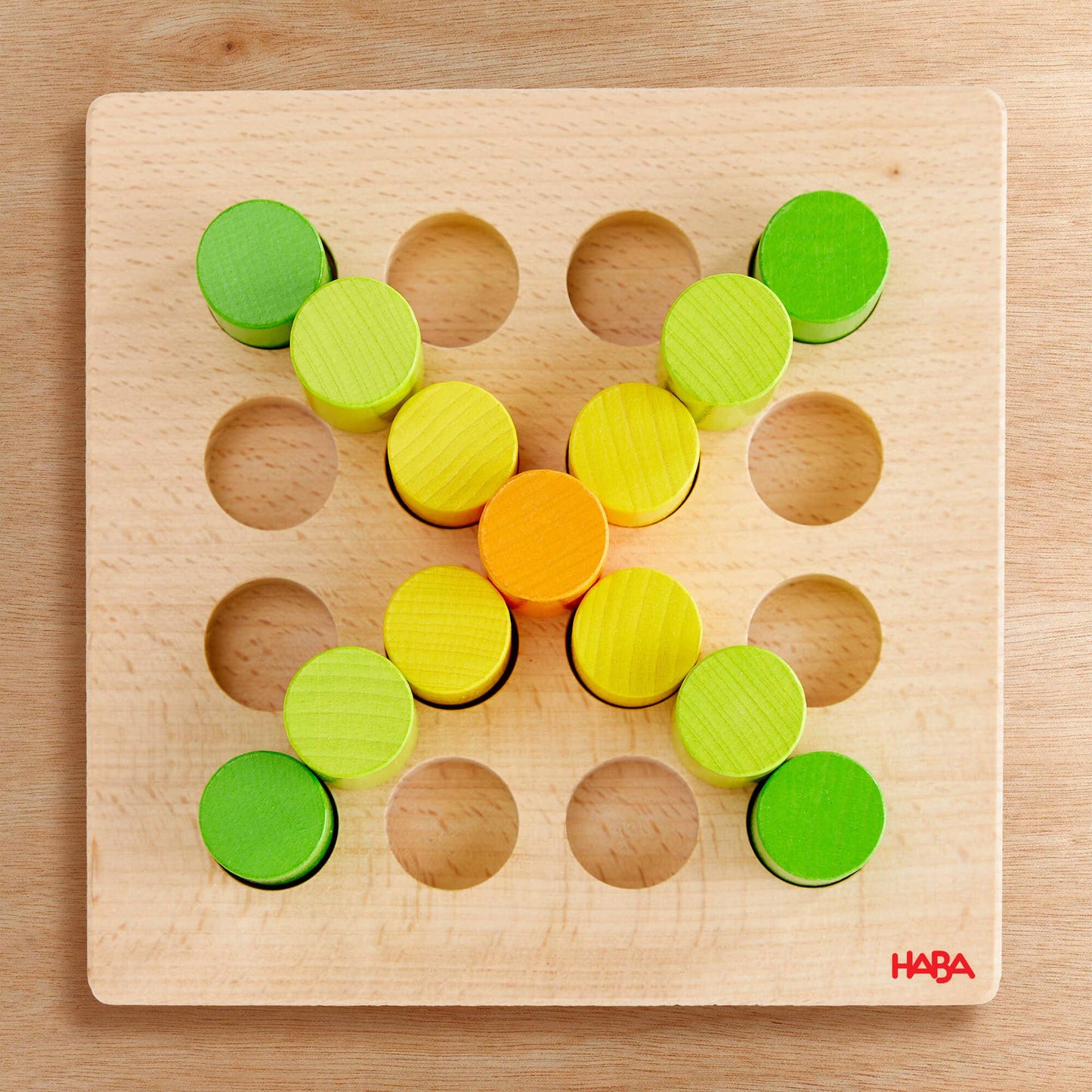 Rainbow Risers Wooden Stacking Game
