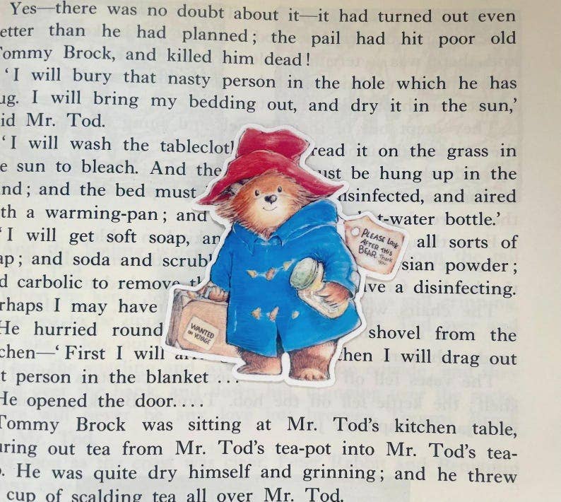Paddington the Bear Sticker: Waterproof Vinyl Storybook Decal