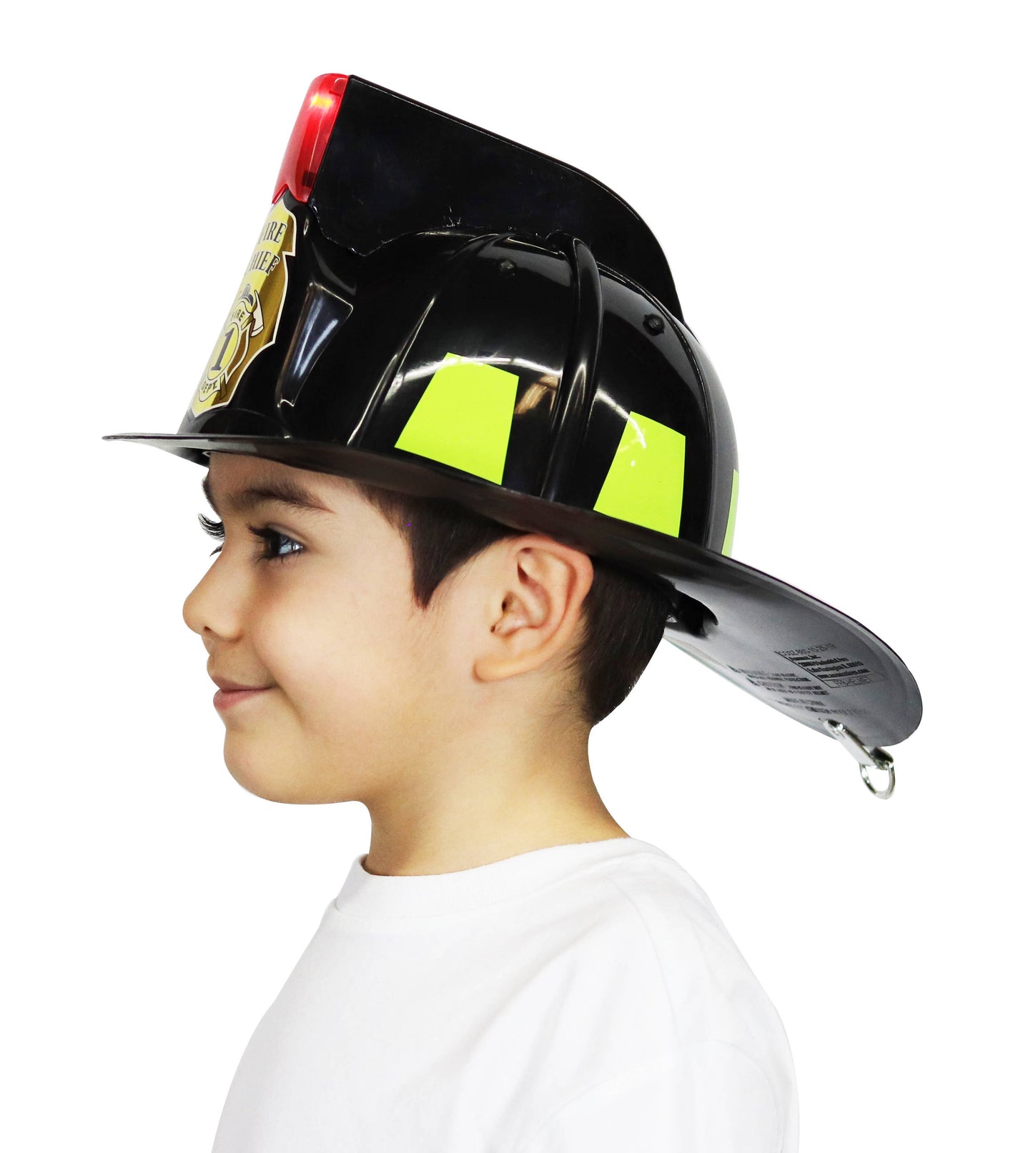 Fire Chief Helmet w/ Siren & Lights: Red