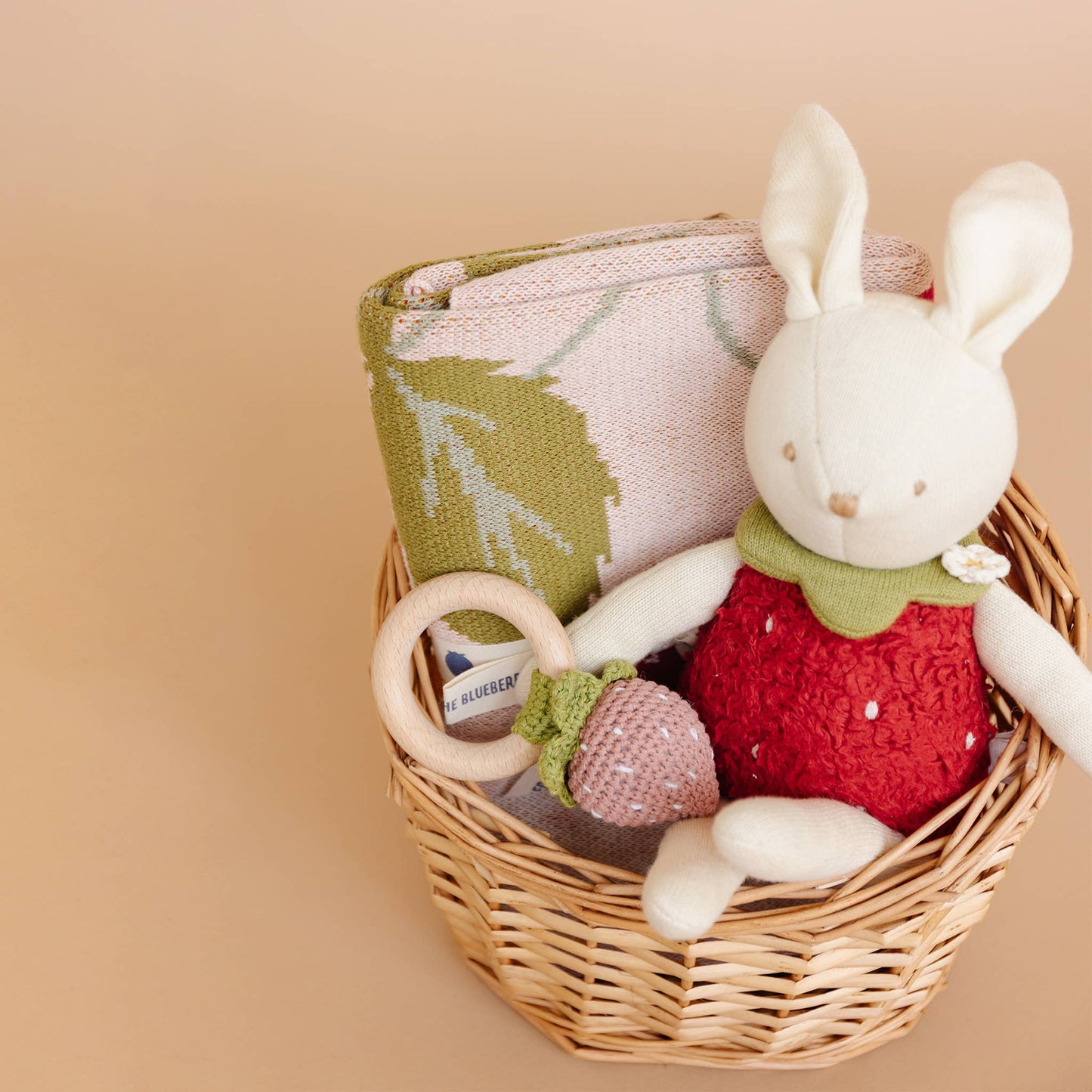 Strawberry Bunny Organic Blanket