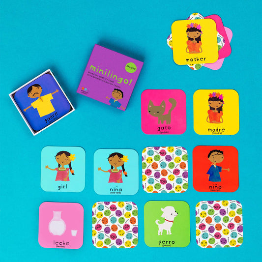 Minilingo Spanish/English Bilingual Flashcards for Kids: Spanish/English