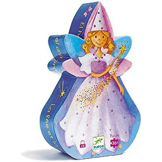 Silhouette Fairy and Unicorn Puzzle
