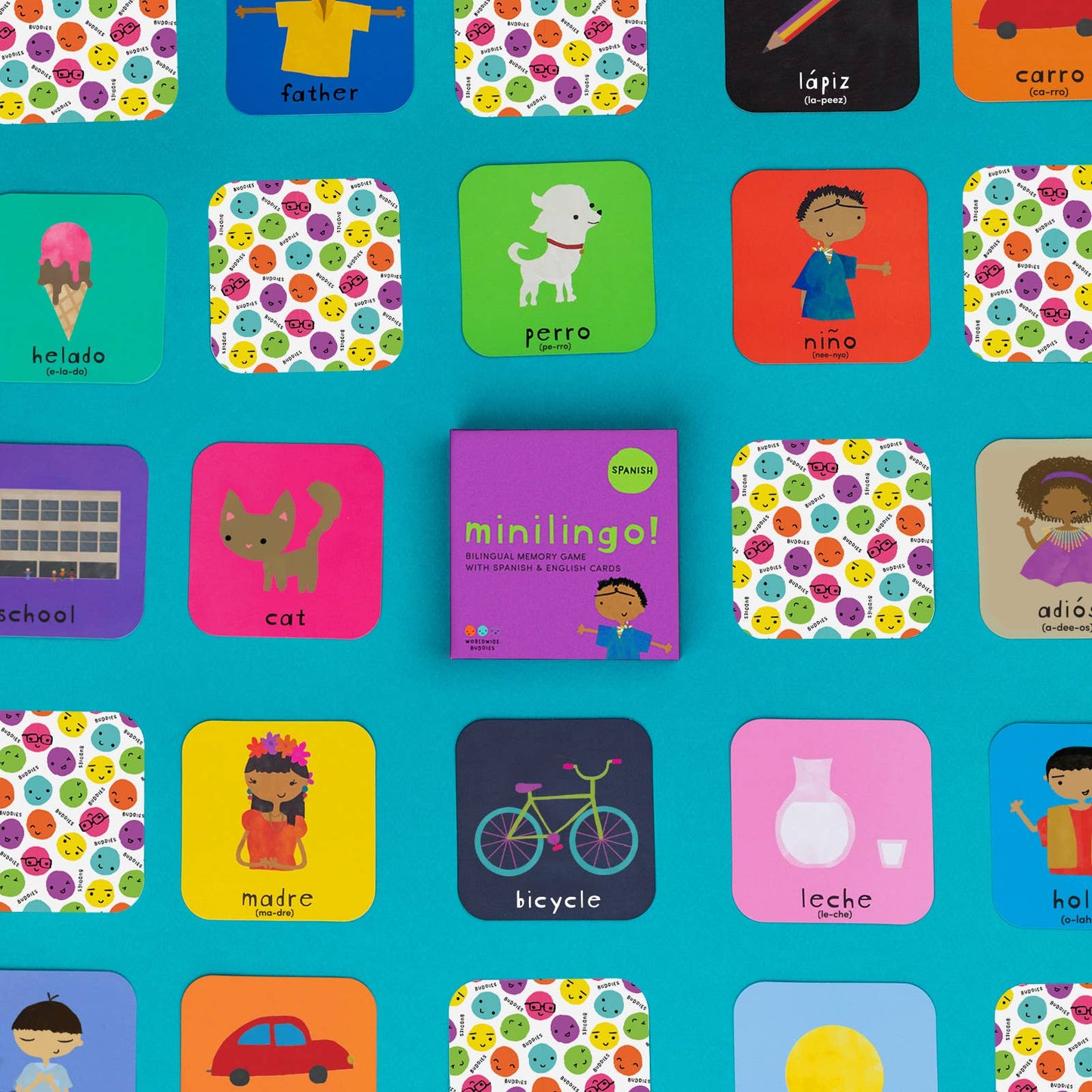 Minilingo Spanish/English Bilingual Flashcards for Kids: Spanish/English