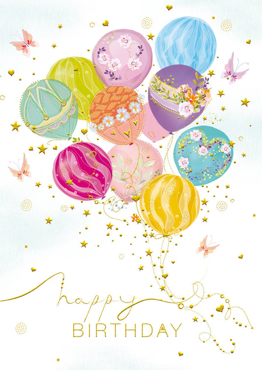 BIRTHDAY BALLOONS GREETING CARD TURNOWSKY