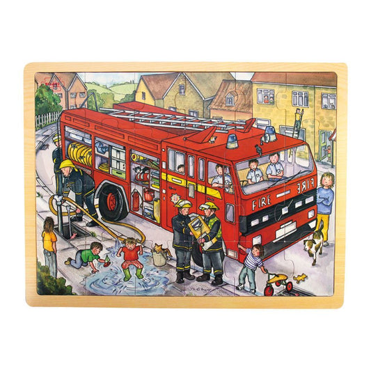 Tray Puzzle Fire Truck