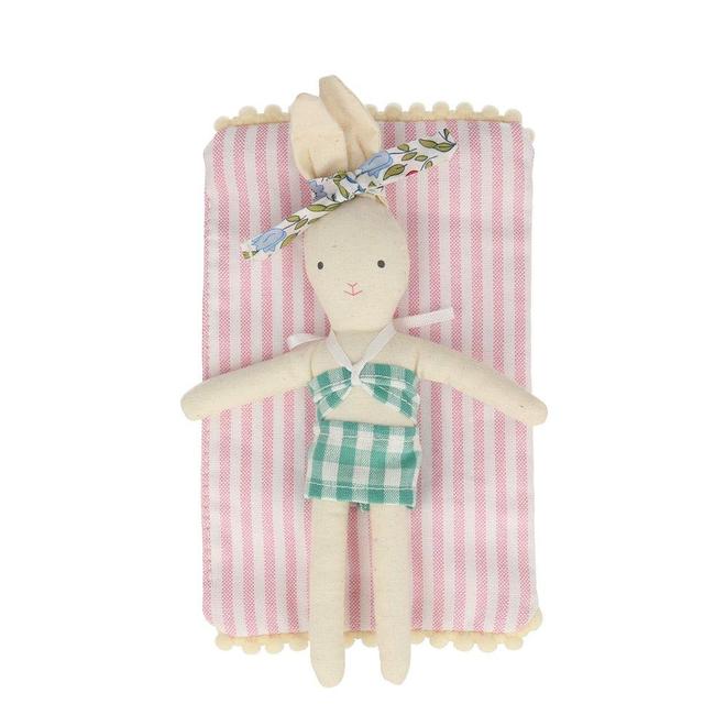 Caravan Bunny Mini Suitcase Doll