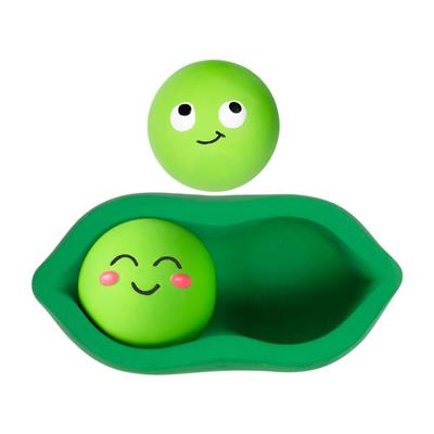 We Come in Peas Latex Dog Toy