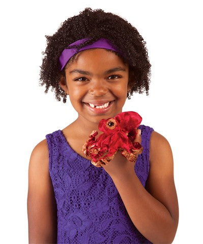 Mini Red Octopus Puppet