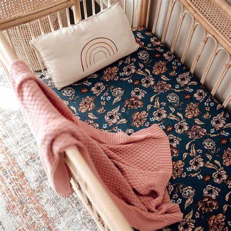 Rosa Diamond Knit Organic Baby Blanket