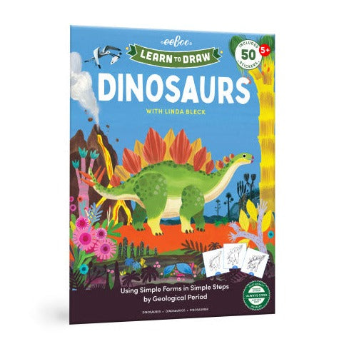 Learn to Draw Dinosaurs with Stickers