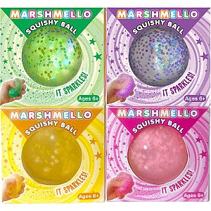 Marshmello Sparkle Squishy Ball