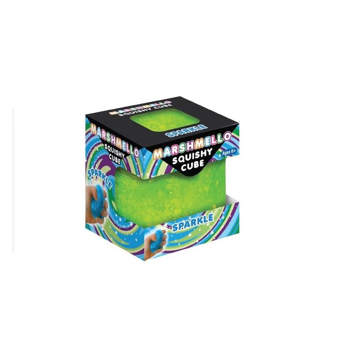 Marshmello Squishy Sparkle Cube